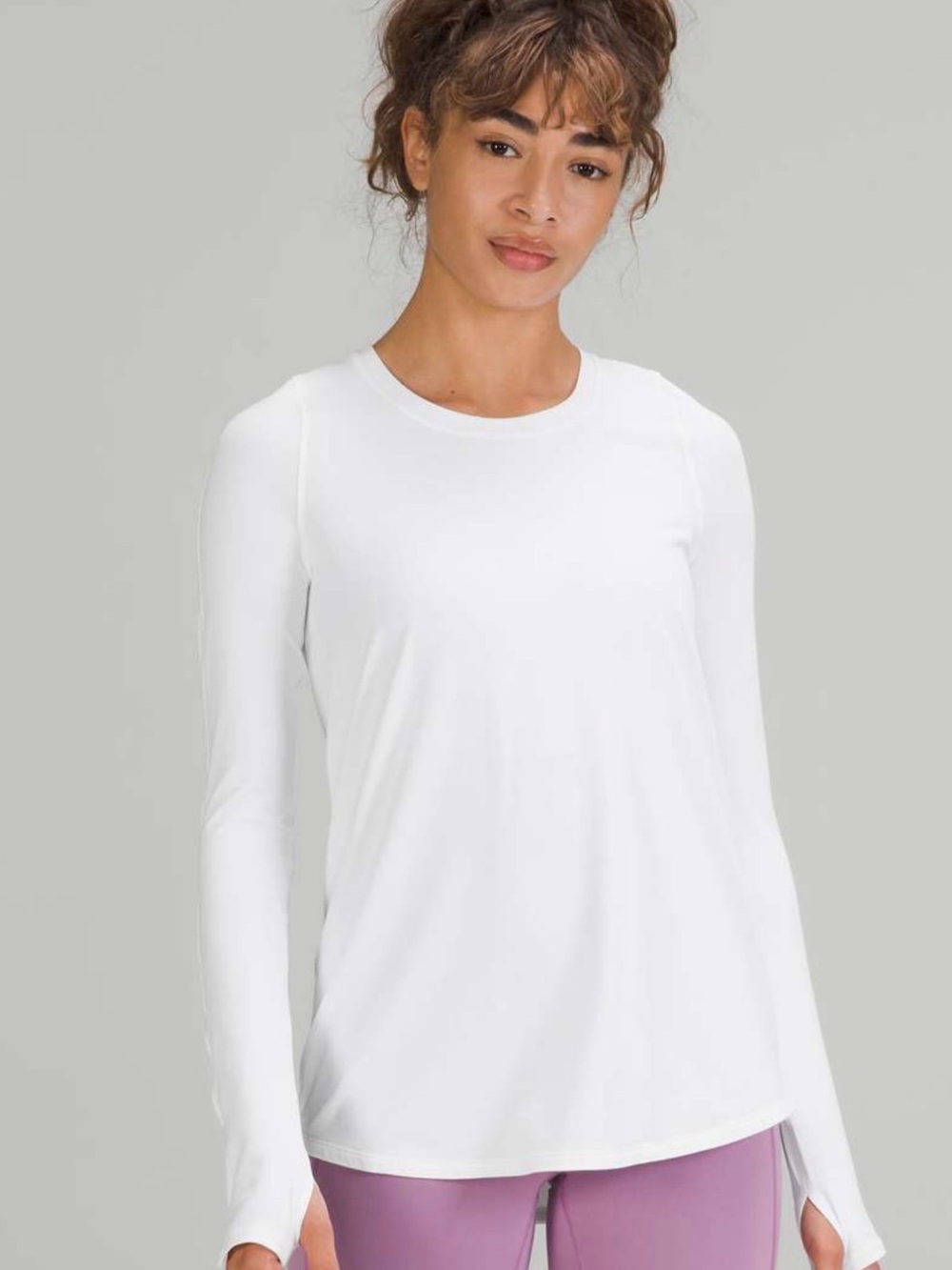 lululemon Tuck and Flow Long Sleeve Shirt (NWT) White, Size 8